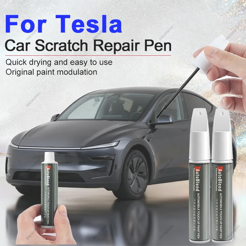 

Для Tesla Model 3 Y X S Touch-Up Pen Специализированное прозрачное покрытие для ремонта краски и восстановления царапин для восстановления блеска краски