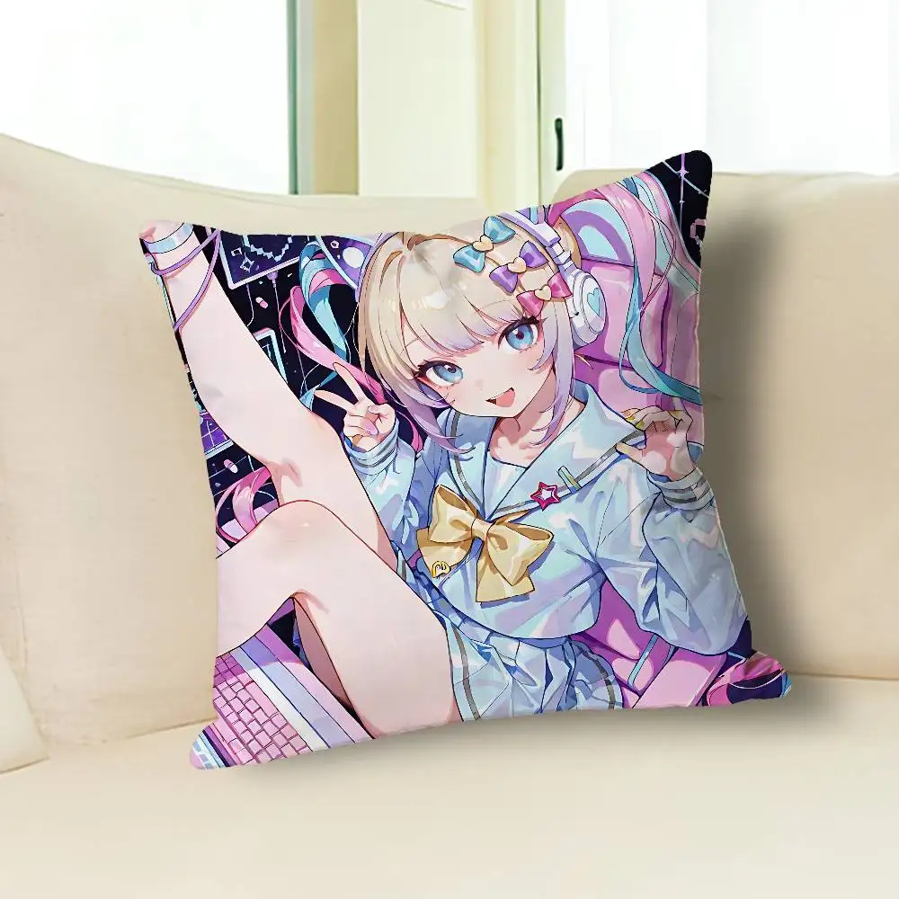 N-Needy Streamer O-Overload Throw Pillow Case Decoration Bed Custom Square Pillowcase Pad Cover