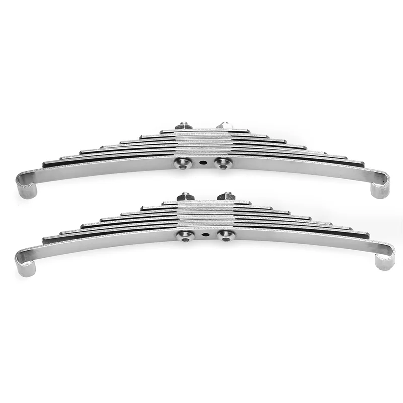 WOWFU-1 Paar Voorwielophanging Stalen Bladveer Voor 1/14 Tamiya Tractor Truck RC Auto Upgrade Onderdelen