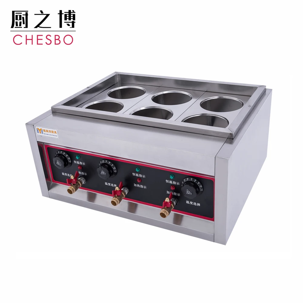 Commercial 6 Holes Noodles Cooker Machine Electric Pasta Cooking   Maker 220V