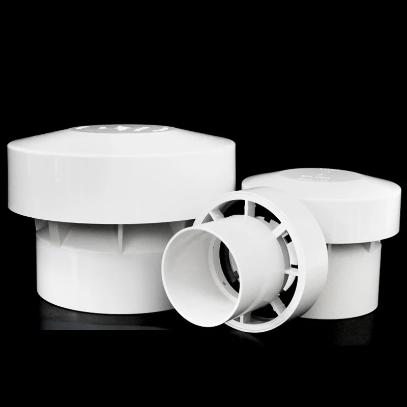 1PCS Multi Functional Rain Hat Fittings PVC Suction Valve Drainage Pipe Automatic Ventilation Anti Mouse Ventilation Valve