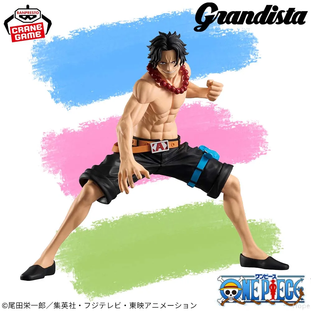 

In Stock Original BANPRESTO Grandista One Piece Portgas D Ace Figure Anime Model Genuine Boxed Toy