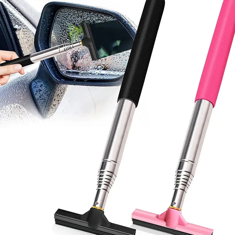 

Car Side Mirror Squeegee Car Mirror Squeegee Portable Retractable Squeegee Car Rearview Mirror Wiper Glass Mist Cleaner For Car