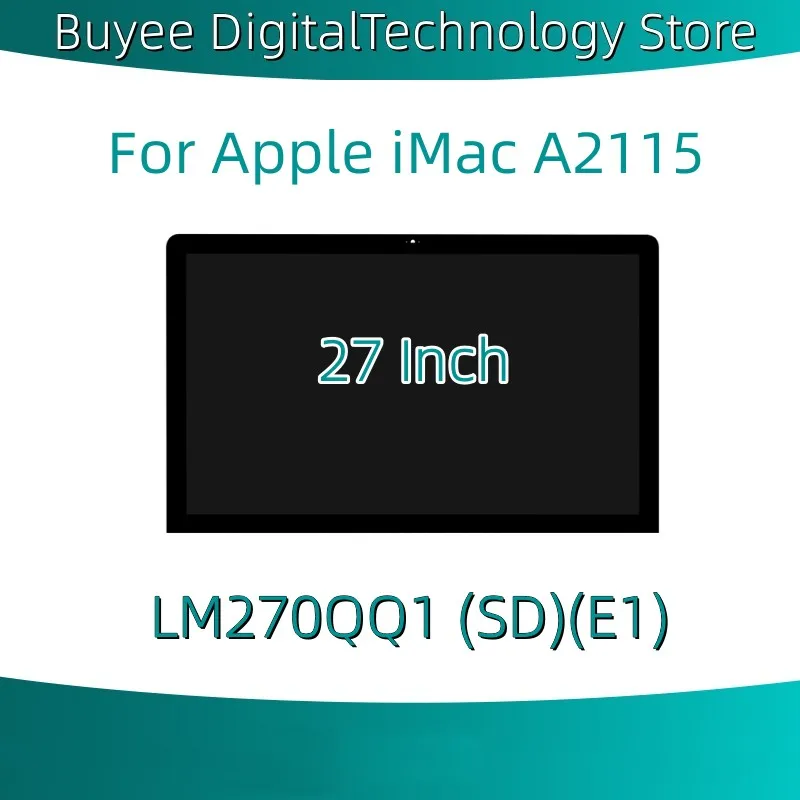 

New Original 5K For Apple iMac 27 Inch A2115 LCD Screen Display Full Assembly LM270QQ1 (SD)(E1) 5120*2880 2019 Year Digitizer