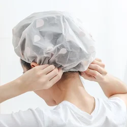 Bashroom Shower Waterproof Cap Thicken Elastic Bath Hat Bathing Cap for Women Hair Salon Bashroom Supplies Women Shower Caps