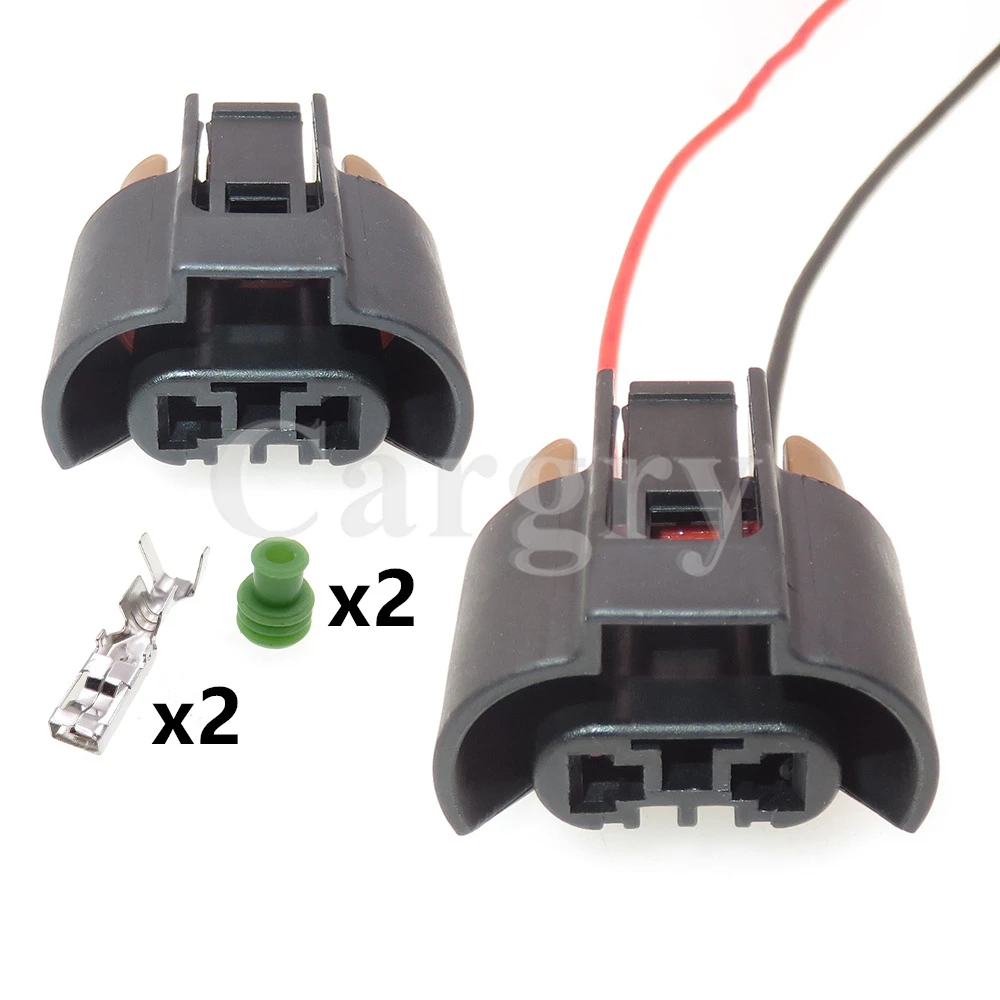 1 Set 2P AC Assembly Auto Modification Connector Accessories Car High Beam Lamp Electric Wiring Socket For Toyota 9006 9005