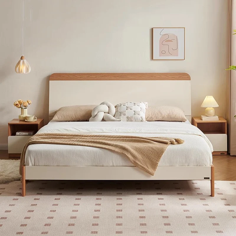 

Wooden Design Bed Modern Space Saving Simple Japanese Frame Bed Bedroom King Size Floor Sleeping Cama Solteiro Trendy Furniture