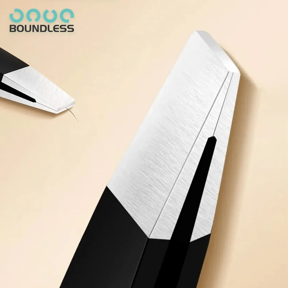 ステンレス鋼の眉毛ピンセット,顔のヘアスプリンター,にきび除去,まつげクリッパー,ひげ鉗子,美容ツール,1個