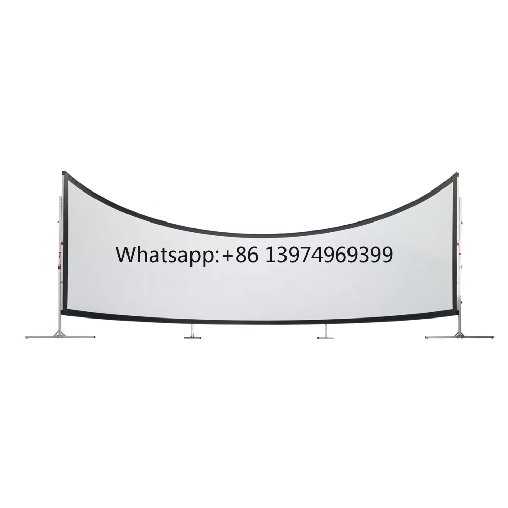 180-220  Degree Flight Simulator Projection Screen Custom Curved Projection Screen Diameter From 4m-10m