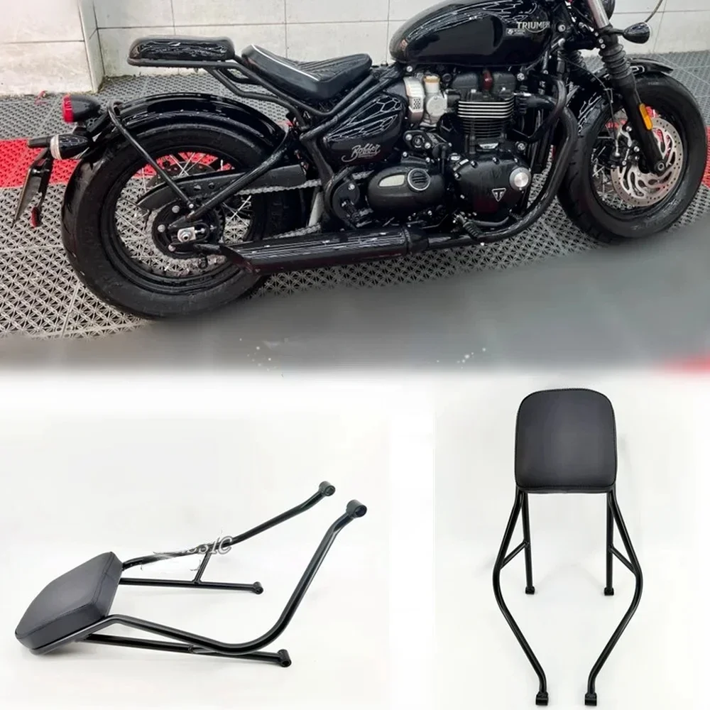 Rear Passenger Seat Pad Mat Cushion For Triumph Bonneville Bobber 2017 2018 2019 2020 2021 2022 2023 17 18 19 20 21 22 23