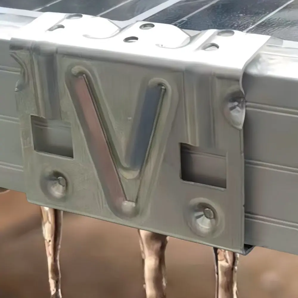 For For Zhurui Solar Module Water Guide Clip Aluminum Photovoltaic Panel Cleaning Helper Dirt Sediment Removal Device