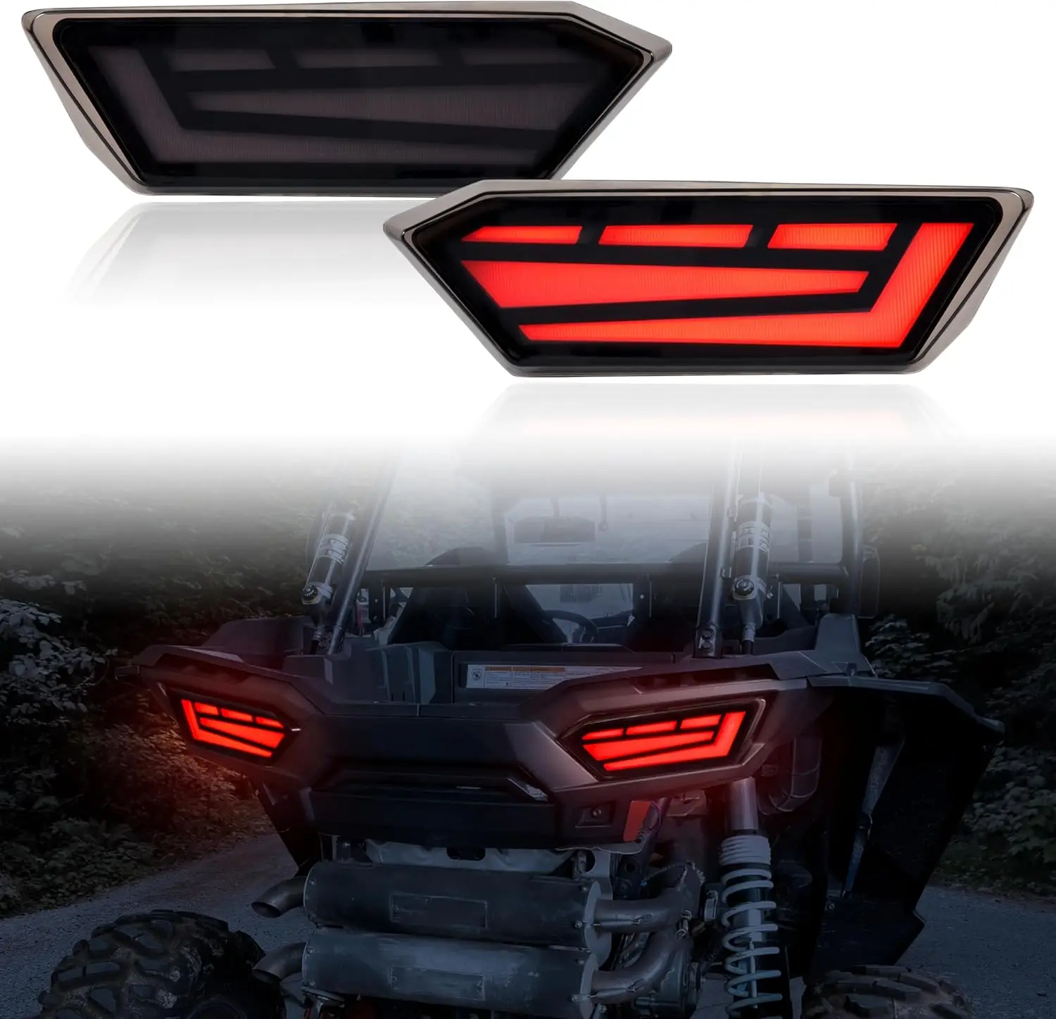 

Smoked Black LED Rear Brake Lights for Polaris RZR 900/1000/XP 2014-2023 (2PCS)
