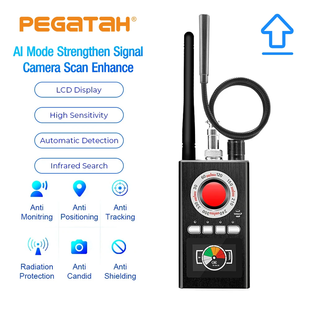 

K88 Anti Candid Camera Detector Rf Detector Audio Signal Blocker Protect Privacy Audio GSM Bug Tracker Finder Jammer