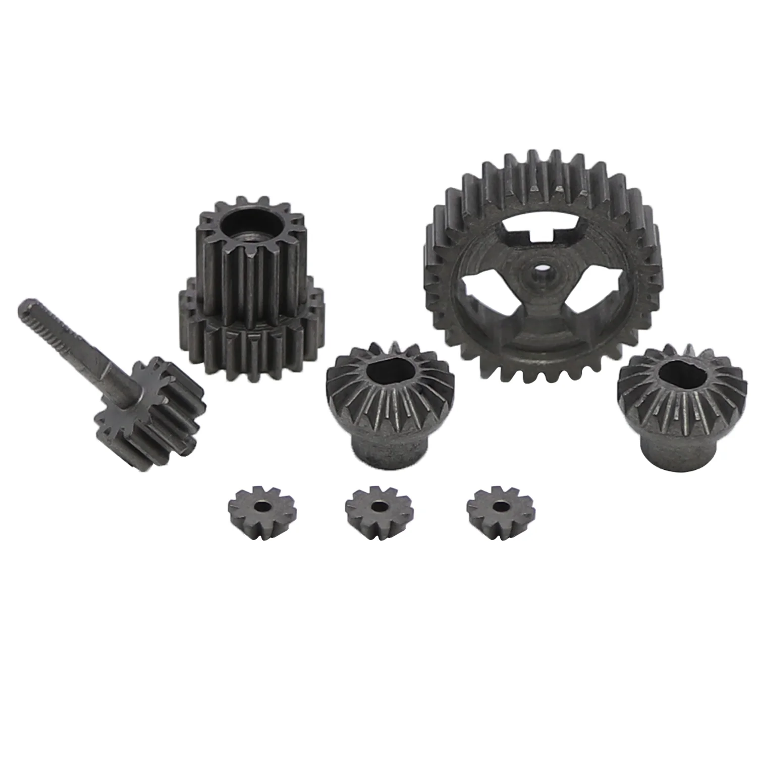 WLtoys 1/24 244016 Losi 1/24 Micro-B RC Car Spare Parts Steel Complete Set of Gearbox Gear Transmission Gear Upgrade Parts