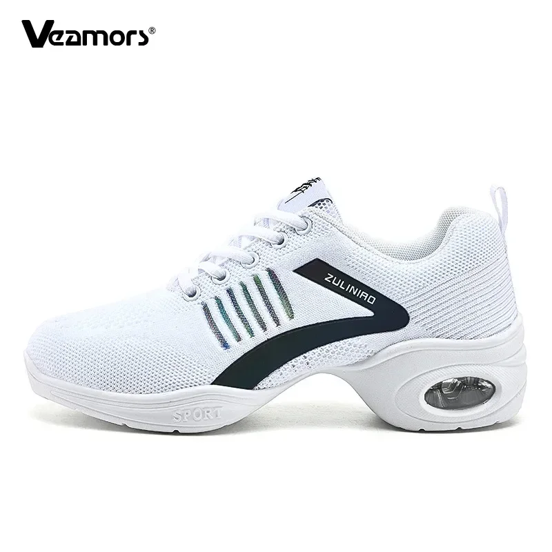 여성용 레이디 레이스 업 스니커즈, 통기성 에어 쿠션, 스플릿 솔, 운동 워킹 댄스 신발, 플랫폼