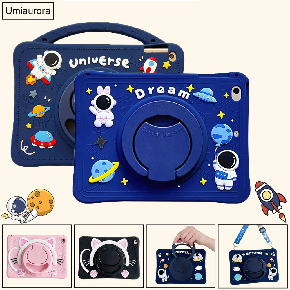 Étui à poignée de dessin animé pour enfants, iPad 10th Isabel 10.9 7th 8th 9th 10.2 Mini Air 2 3 4 5 Pro 9.7 11 pouces 2022, coque de support de tablette