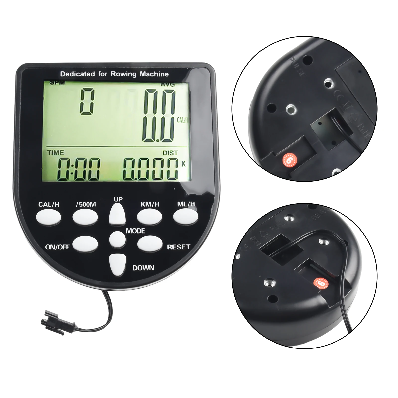 

Счетчик электронных часов Манометр Фитнес-машина Полезное счетчик-оборудование Пластик и металл Профессиональный гребной тренажер