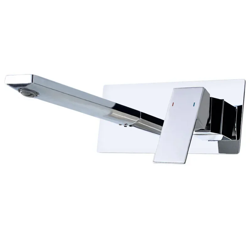 

Chrome all-copper concealed faucet Hotel B & B Villa faucet concealed pre-buried box faucet set AM1008