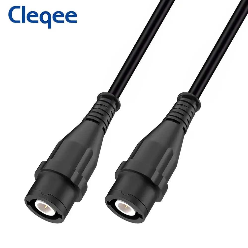 Cleqee P1202 BNC to BNC Male Plug Coaxial Cable Oscilloscope Test Lead 100CM BNC-BNC Test Wire Safety Universal BNC Q9 Connector