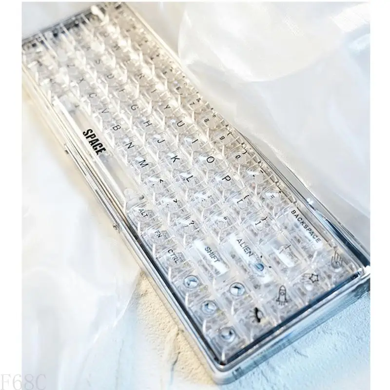 F68C RGB KEYCAP SET MDA ملفات تعريف CRYSTAL