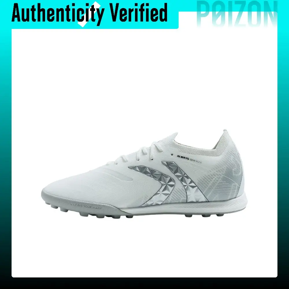 KELME Mach 3.0 Soccer Shoes Unisex Low Top White Silver 8621ZX1423-