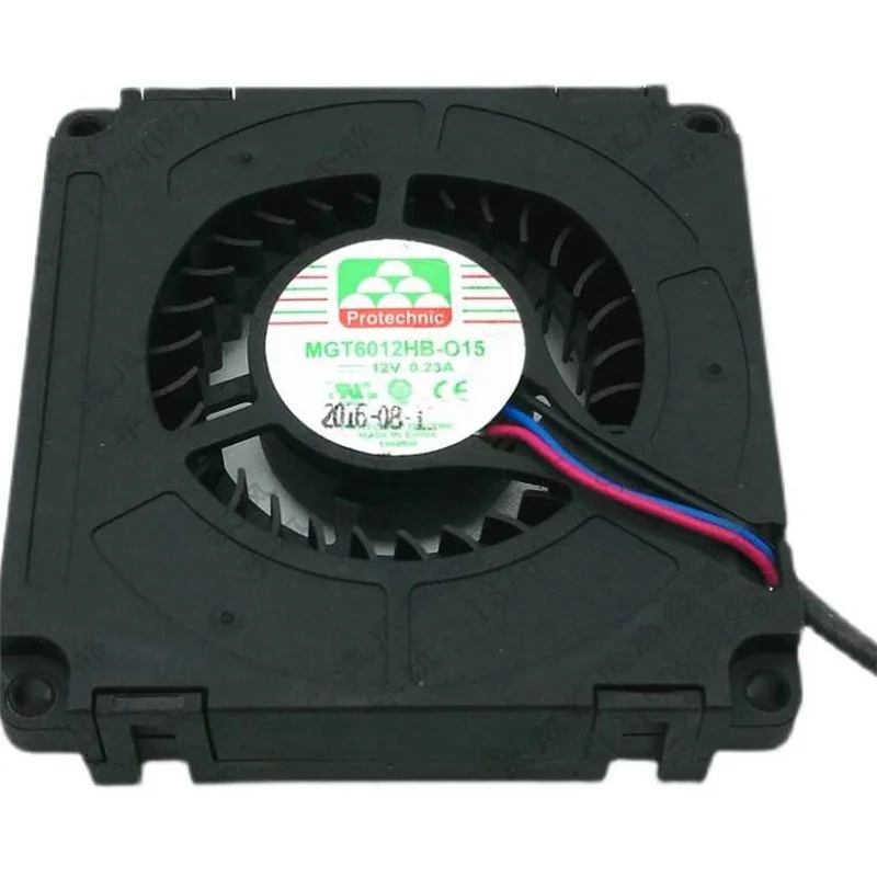 6015 12V MGT6012HB-O15 0.23A 60*60*15MM 3 fan centrifugo del ventilatore della turbina del cavo