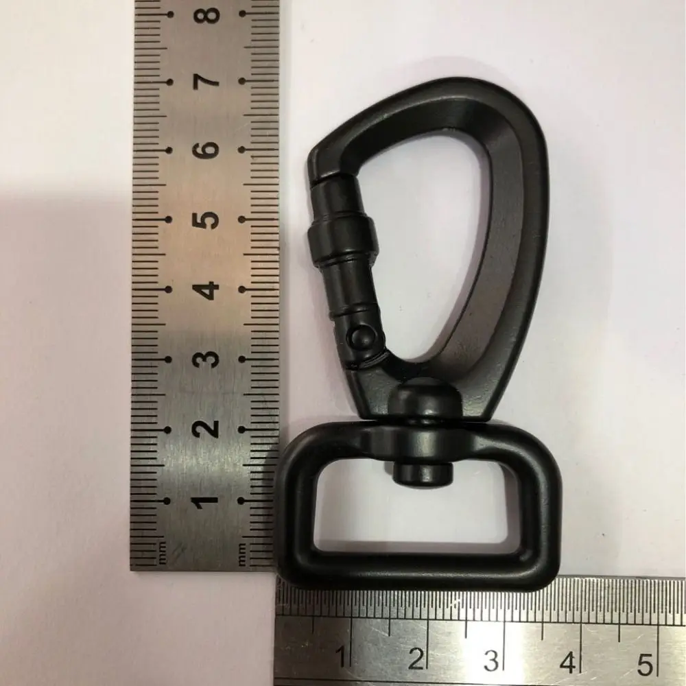 جديد D شكل حلقة تسلق سوداء 15 مللي متر/20 مللي متر/25 مللي متر قطب تسلق الجبال هوك قفل أمان أداة خارجية