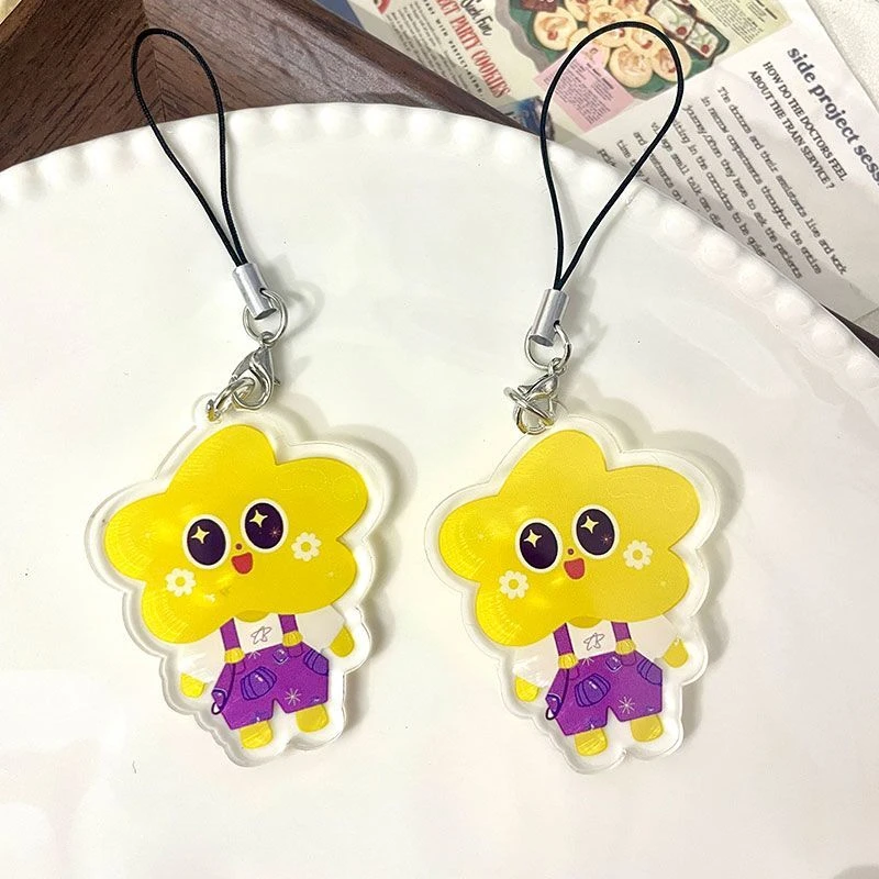 Thai CP AouBoom Aoun Boom Cosplay Keychain Unisex Kawaii Acrylic Pendant Phone Chain Keyring Key Chain Bag Accessories Gift Prop view 3