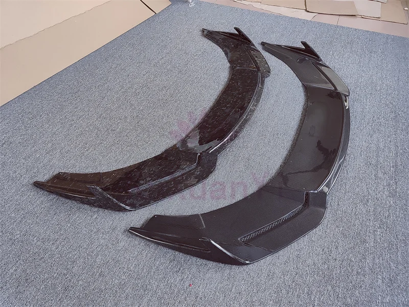 تستخدم لامبورغيني هوراكان LP580 LP610 RZ نمط ألياف الكربون مزورة نمط الجبهة الشفة المصد الأمامي حافة طقم الجسم