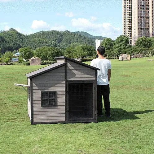 Cama para perros al por mayor, casa de madera para mascotas, nido para perros al aire libre con impermeable