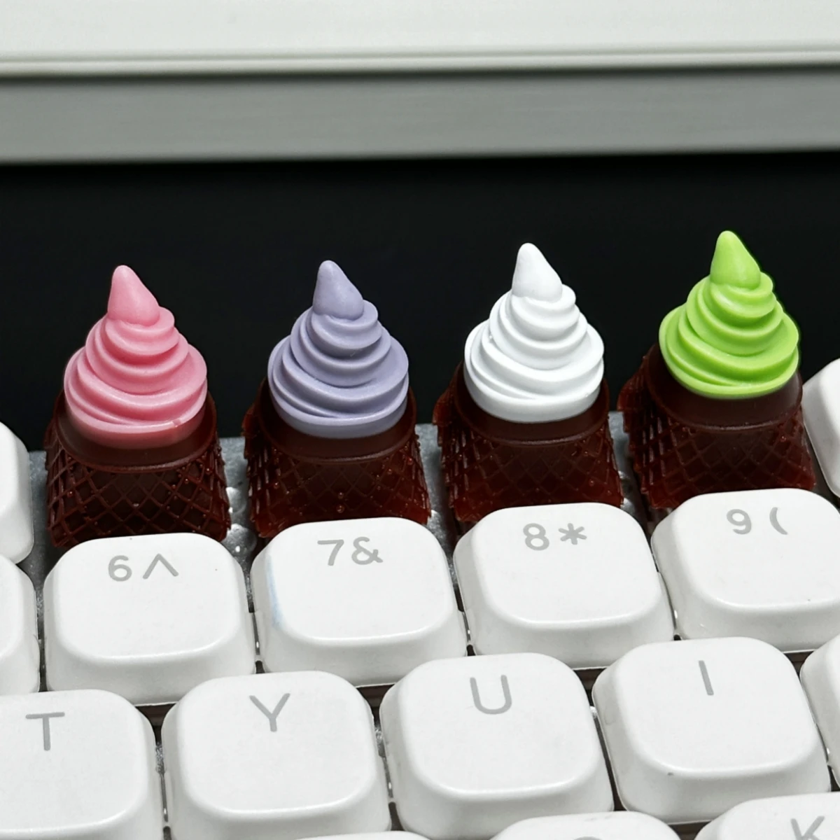 ESC Key Caps Cross Axis Mechanical Cute Ice Cream Keycaps Kawaii Keyboard Keycap Office Game Accessories Friend Gift