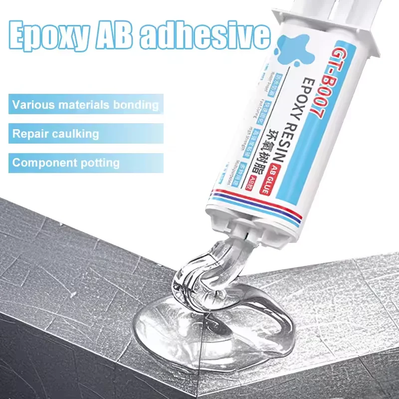 Quick-Drying Transparent Casting Glue High Strength Epoxy AB Adhesive Waterproof Gel For Metal and Plastic Repair 50ml/pc New