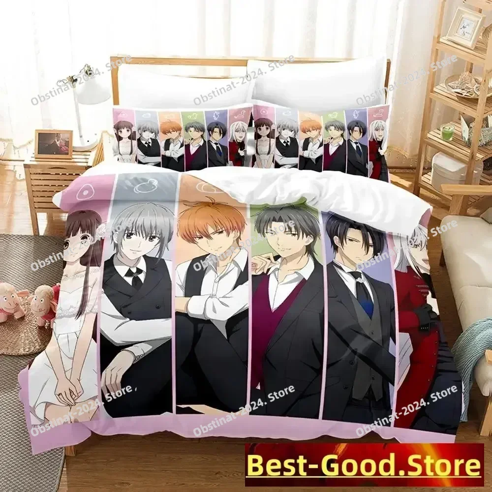 Fruits Basket Bedding Set Single Twin Printed Bed Set With Pillowcase Bed Duvet Cover Soft Single Double Queen Super King Size