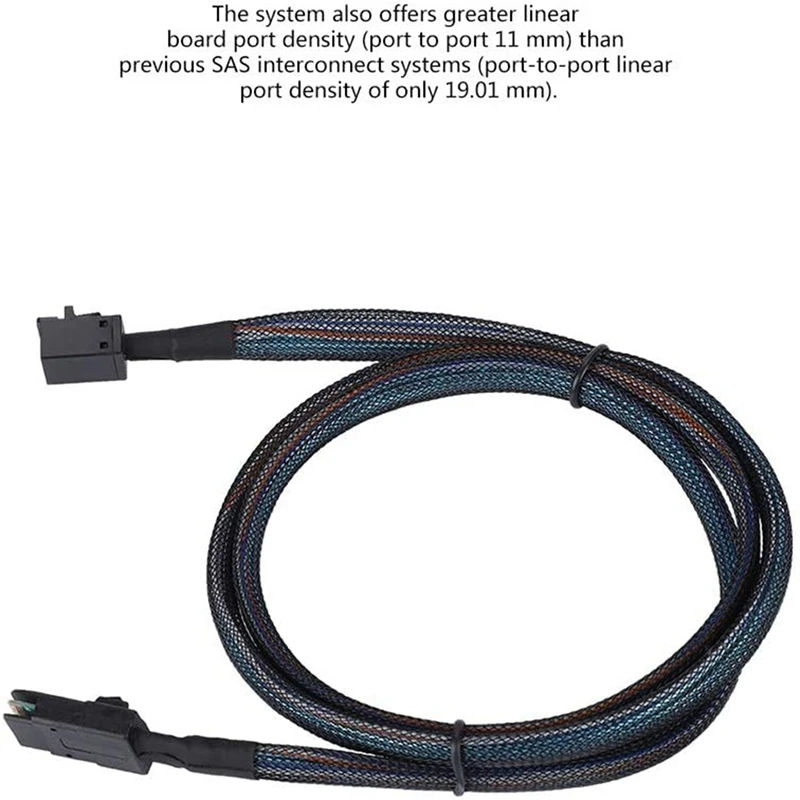 Interne Mini Sas 4i SFF-8087 Naar Mini Sas Hoge Dichtheid Hd SFF-8643 Kabel Voor Interne Hosts En Apparaten, 3.3ft