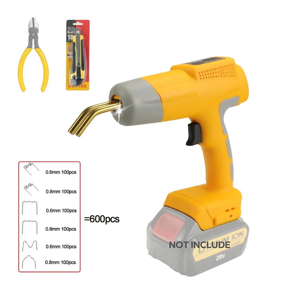 DW-PO05 Plastics Welding Nail Gun for Dewalt with 600pcs Led Light Welding Nail Powerful Electric Tool Fast Heating Up