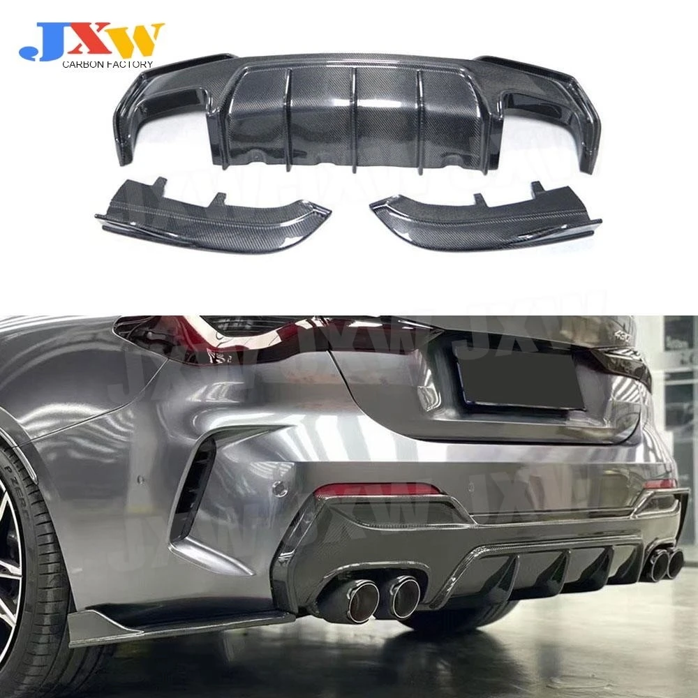 

Carbon Fiber Rear Bumper Lip Diffuser For BMW 4 Series G22 G23 2020+ MP Style Rear Bumper Lip Splitter Flaps FRP Body Kits