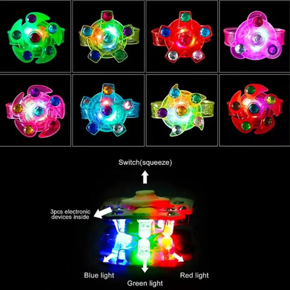 10 pçs led light up pulseira luminosa brilho no escuro pulseira presentes de aniversário prêmios sala de aula carnaval divertido brinquedo interativo