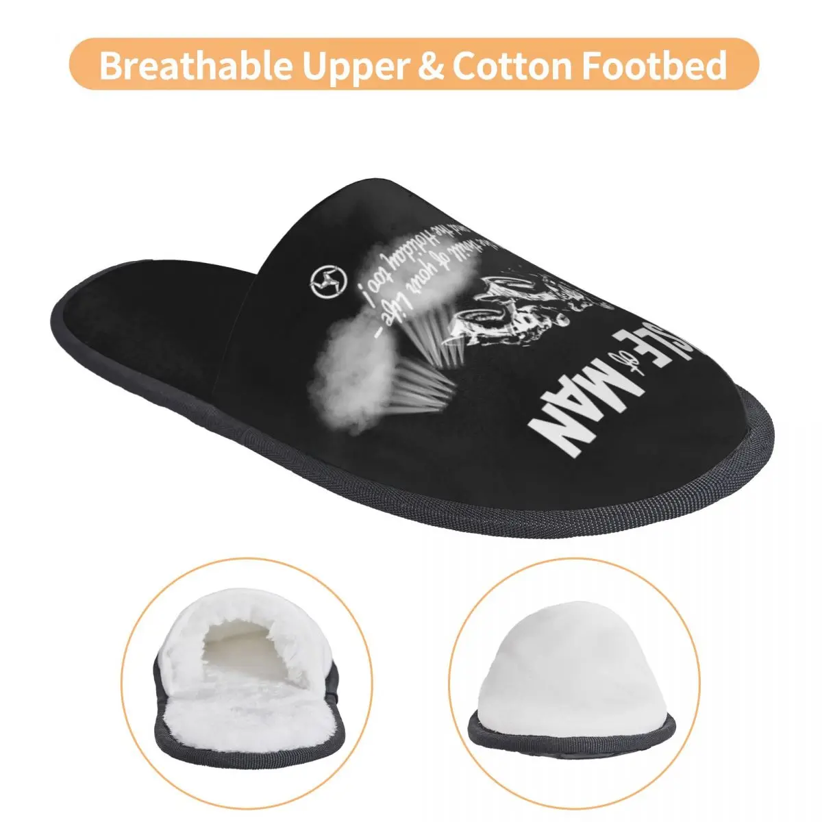 Benutzer definierte Insel des Mannes Soft Memory Foam Hausschuhe Frauen Motorrad tt Rennen gemütlich warm Anti-Rutsch-Slipper