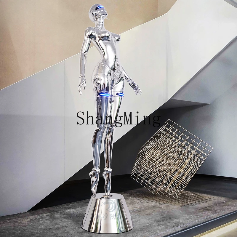 

CL Decoration Bar Sales Department Trend DecorationMechanical Muse Sculpture Large Sci-Tech Figure Art Soft