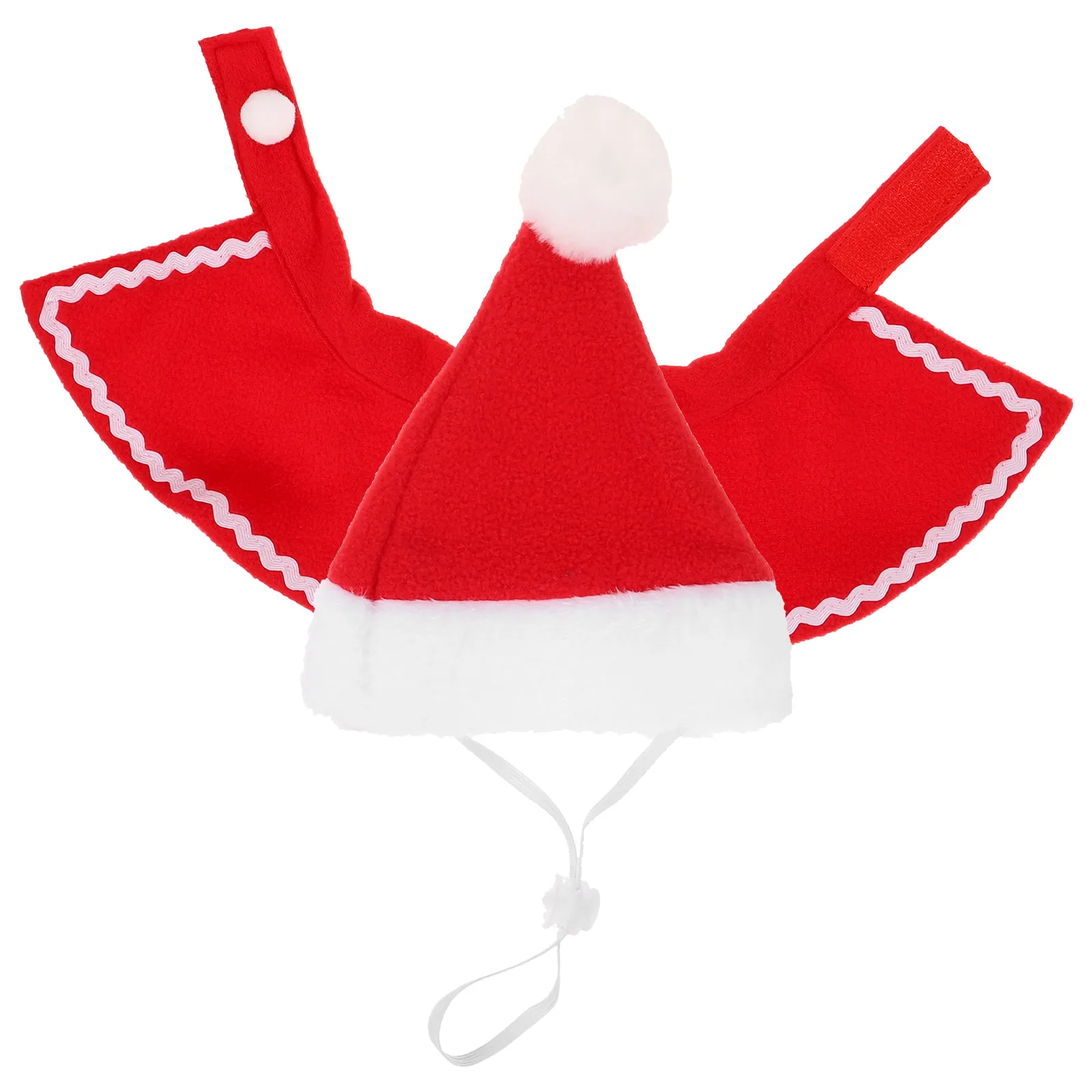 

Pet Hat Scarf Set Cosplay Party Props Decorative Accessories Dog Cat Clothes Red Mother