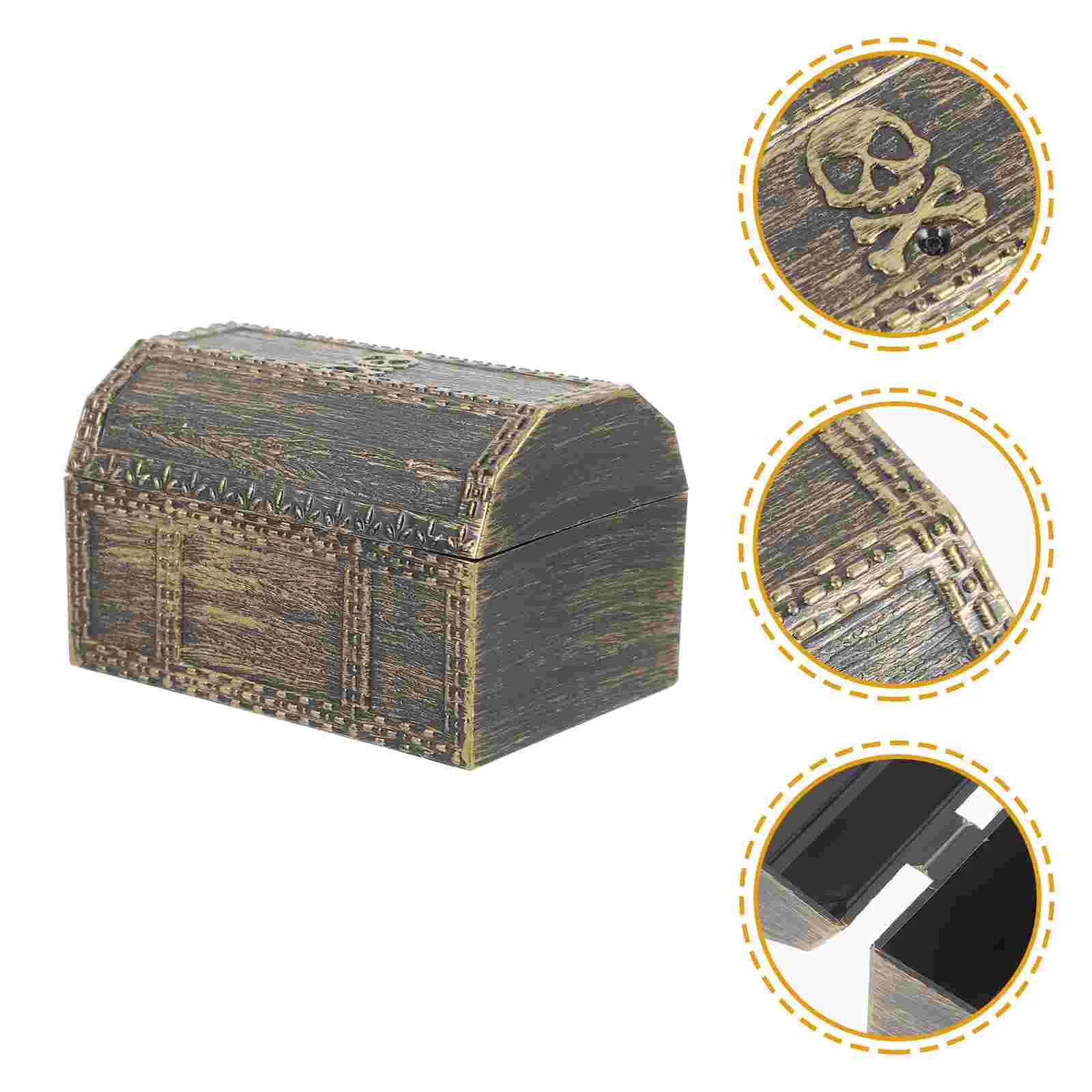 Pirate Treasure Hunting Box Children's Retro Storage Decoration Toy Party Decorations Tibetan Birthday Plastic