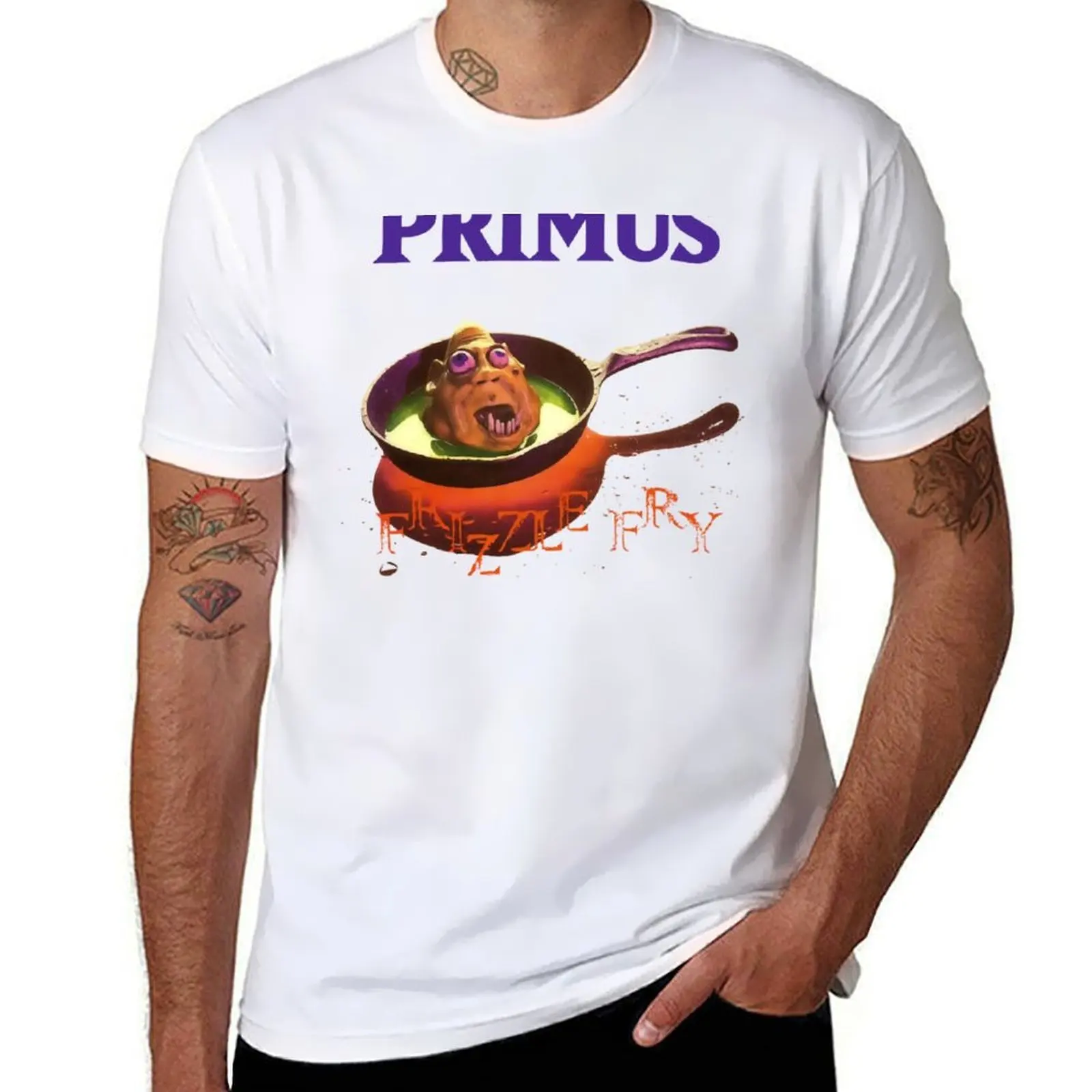 

primus frizzle fry T-Shirt t shirts for man pack white man t shirt heavy cotton T-Shirt