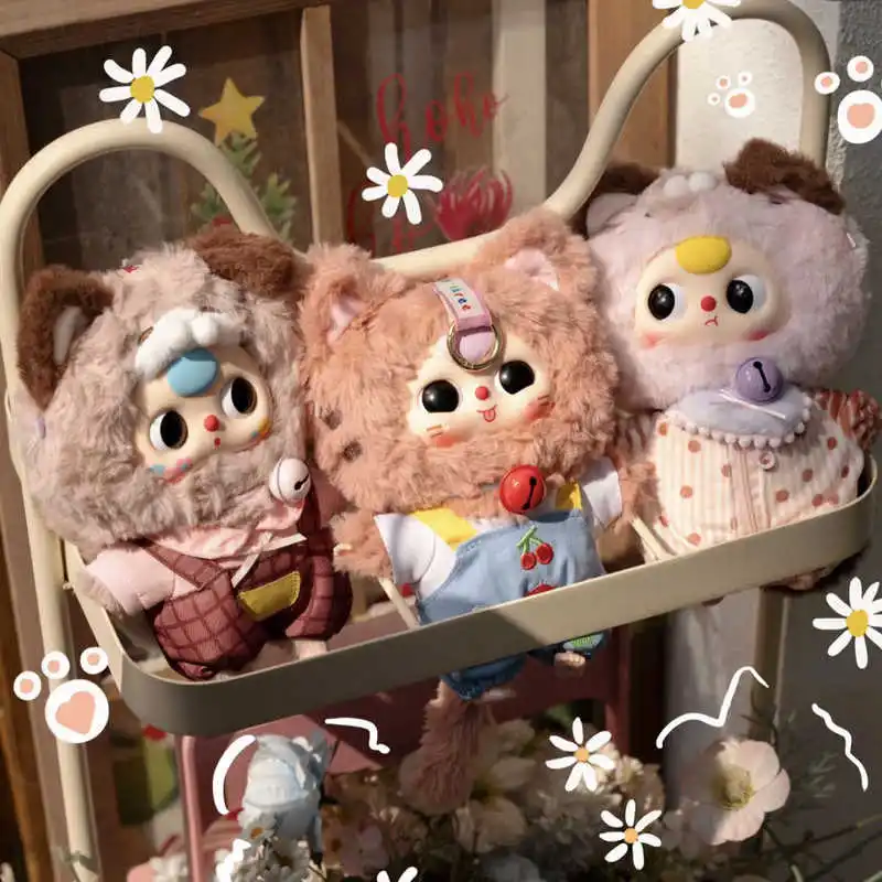

Аутентичный детский шкаф с тремя кошками, серия слепая коробка, милая плюшевая кукла, модная подвеска для игр, подарок для мужчин и женщин