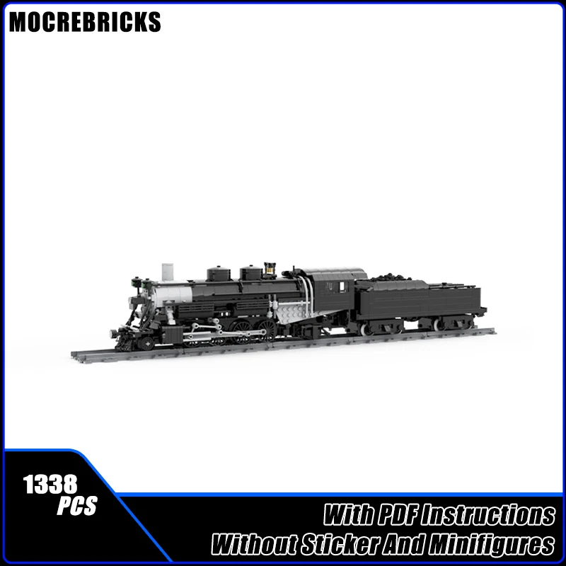

MOC City Railway GTR 440, моторная каретка, транспортные пассажиры, поезд, строительные блоки, модель, кирпичи, игрушки для мальчиков, рождественский подарок