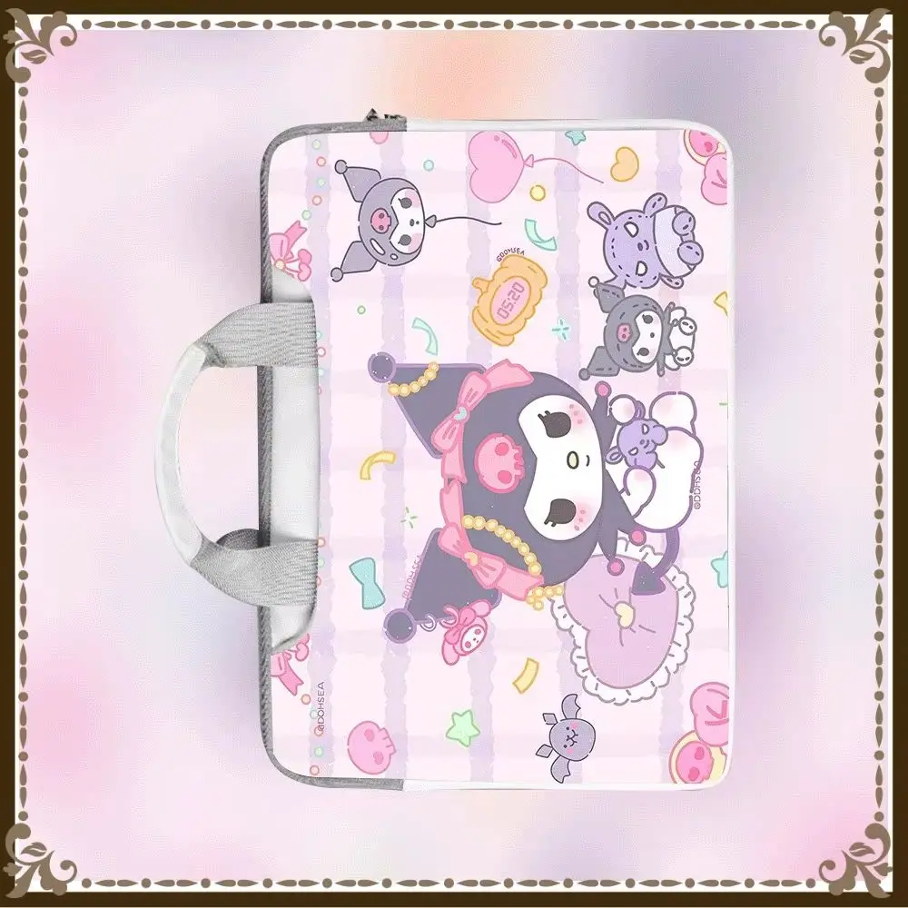 

Kuromi Cartoon Hello Kitty Portable Laptop Bag Protective Case for Macbook 12 13 14 15.6 16 Inch Macbook Air Asus Briefcase Gift