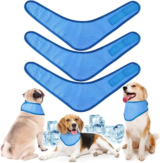 

40PCS Pet Cooling Ice Scarf Heatstroke Prevention Ice Bag Cat and Dog Cooling Scarf Summer Outdoor Cooling Ice Scarf