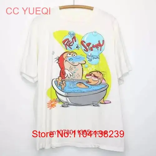 Ren and Stimpy Bathtime T Shirt For Size S 234XL VN1838 long or short sleeves