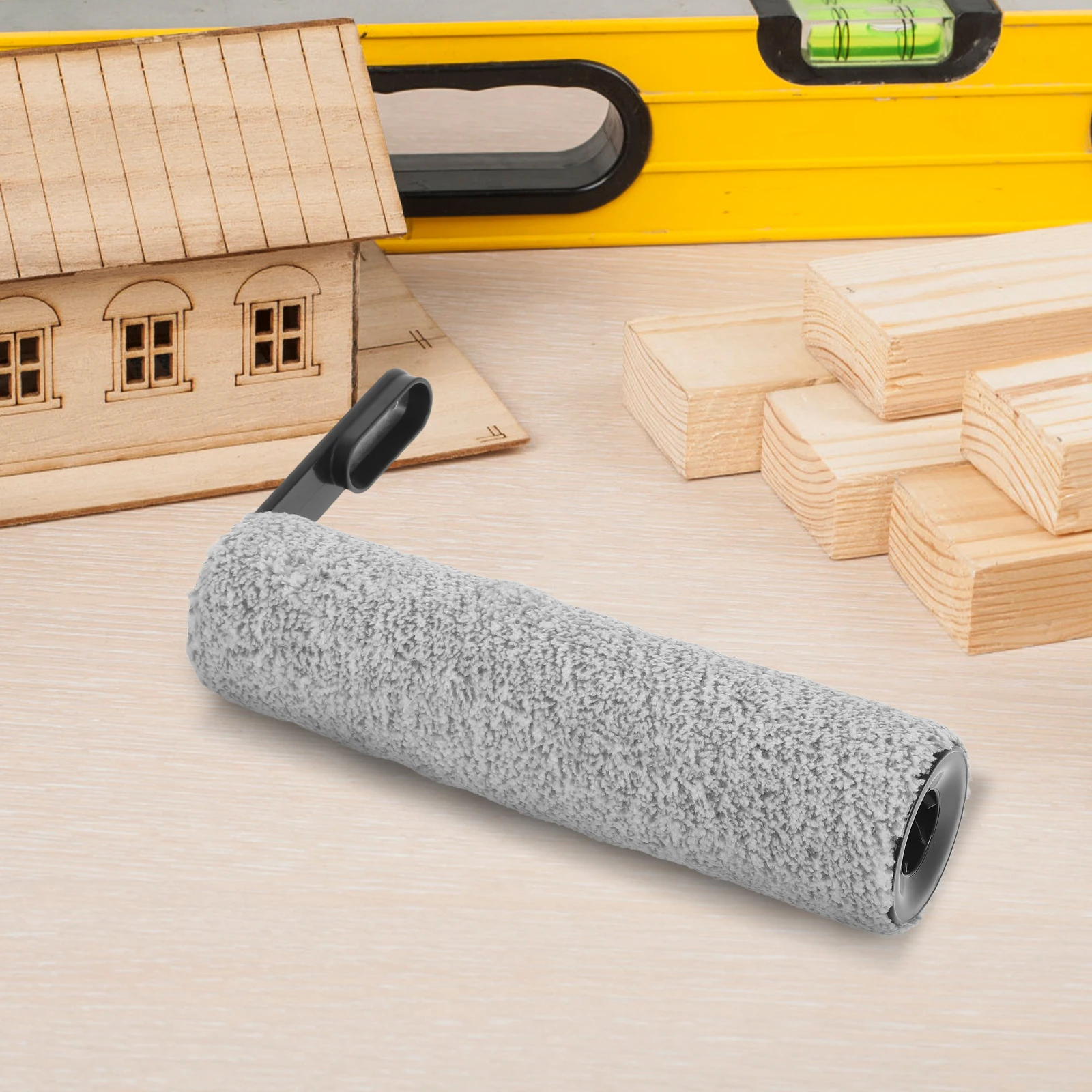 

1 Set Floor Scrubber Brush Roller Replacement Kit With Filter Dual Cleaning Power Plastic Odor Removal Easy Maintenance