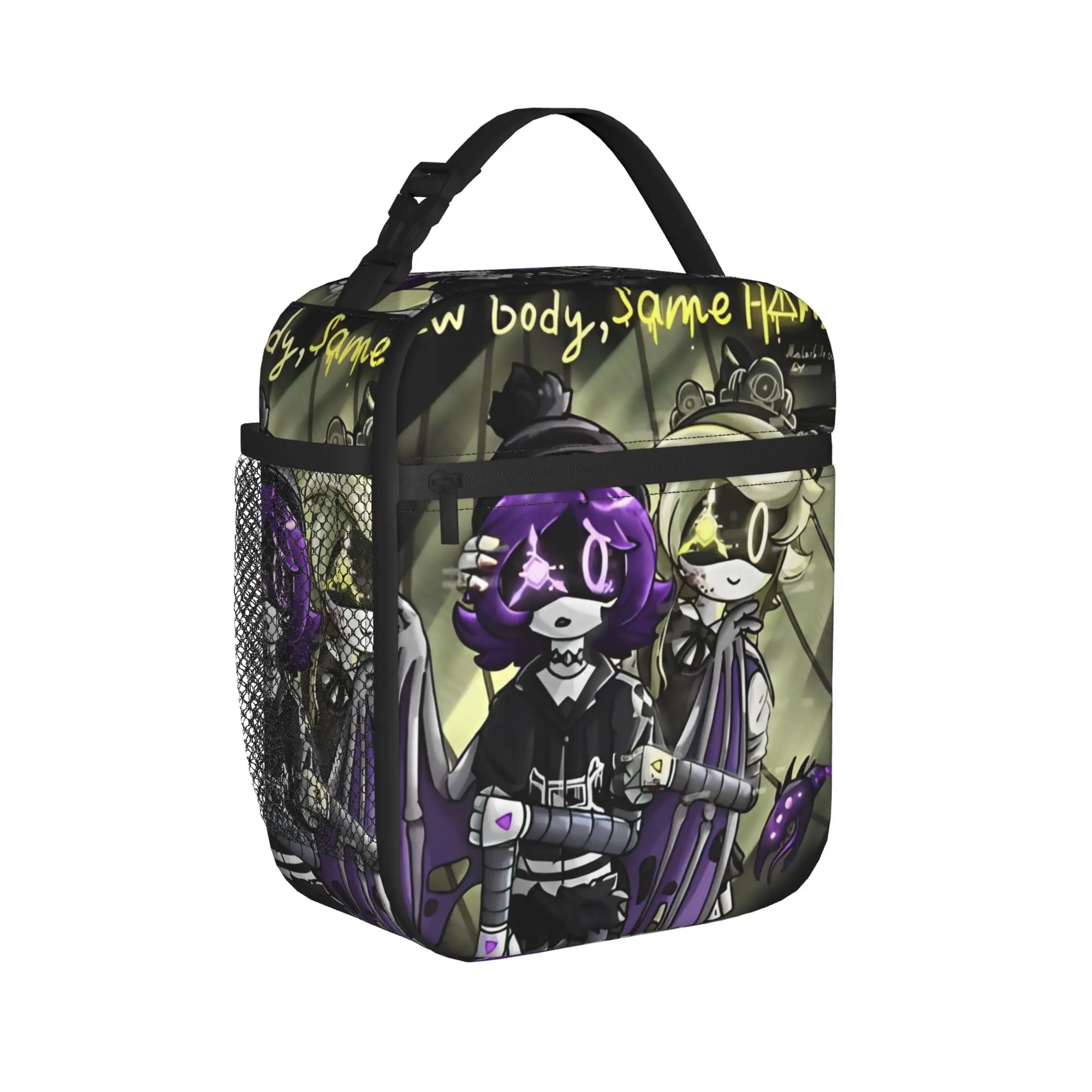 Murder Drones Cyn Insulated Lunch Bags Cooler Bag Reusable,Lunch Container Retro Cool Leakproof Tote Lunch Box Girl Boy