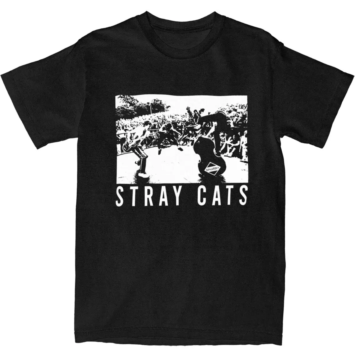 Haikyuu T Shirt Negative Feelings Are Like Stray Cats Cotton T Shirts 80s Music Band Tshirt for Couple Summer Short Sleeve Tops